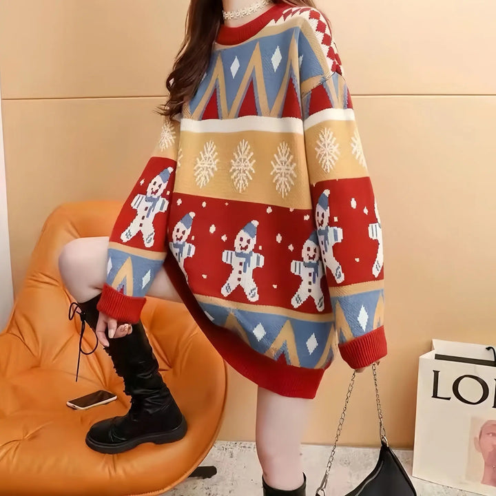 Women's Onesize Loose Oversized Christmas Sweater