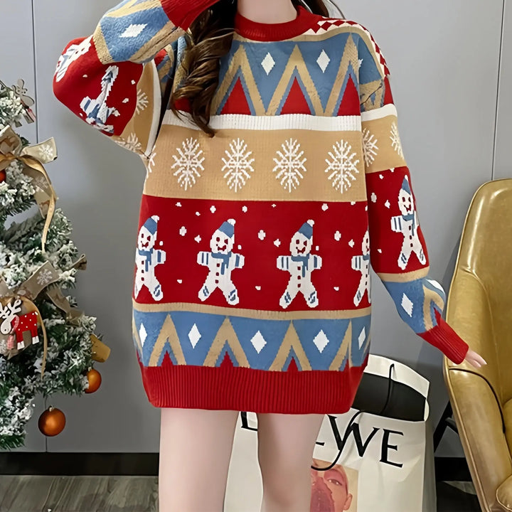 Women's Onesize Loose Oversized Christmas Sweater