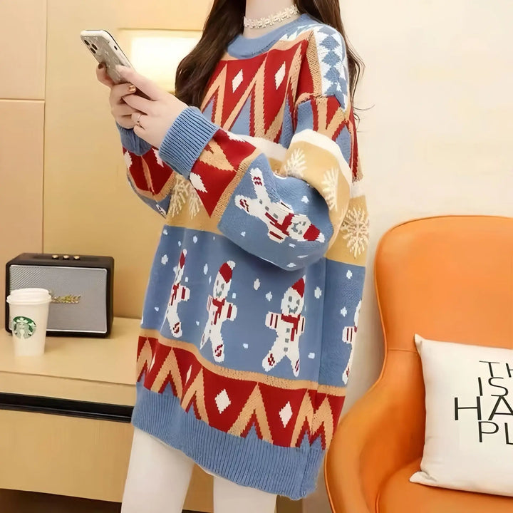 Women's Onesize Loose Oversized Christmas Sweater