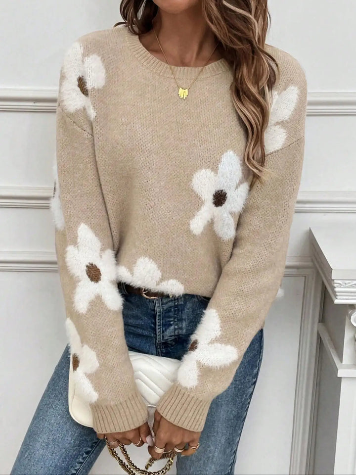Women's Round Neck Knit Sweater