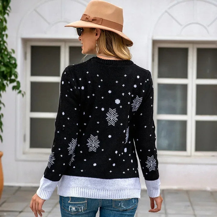 Women's Loose Printed Christmas Sweater