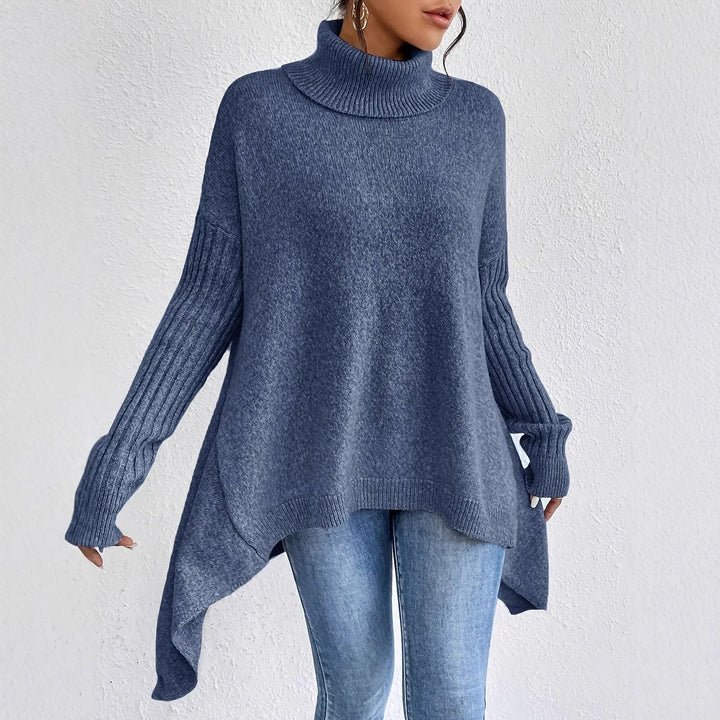 Cozy Oversized Cashmere Turtleneck Sweater for Women