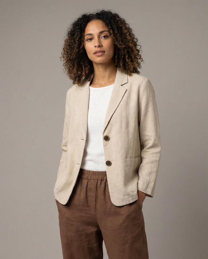 Korean Style Blazer Jacket – Lightweight Loose Fit for Spring & Autumn