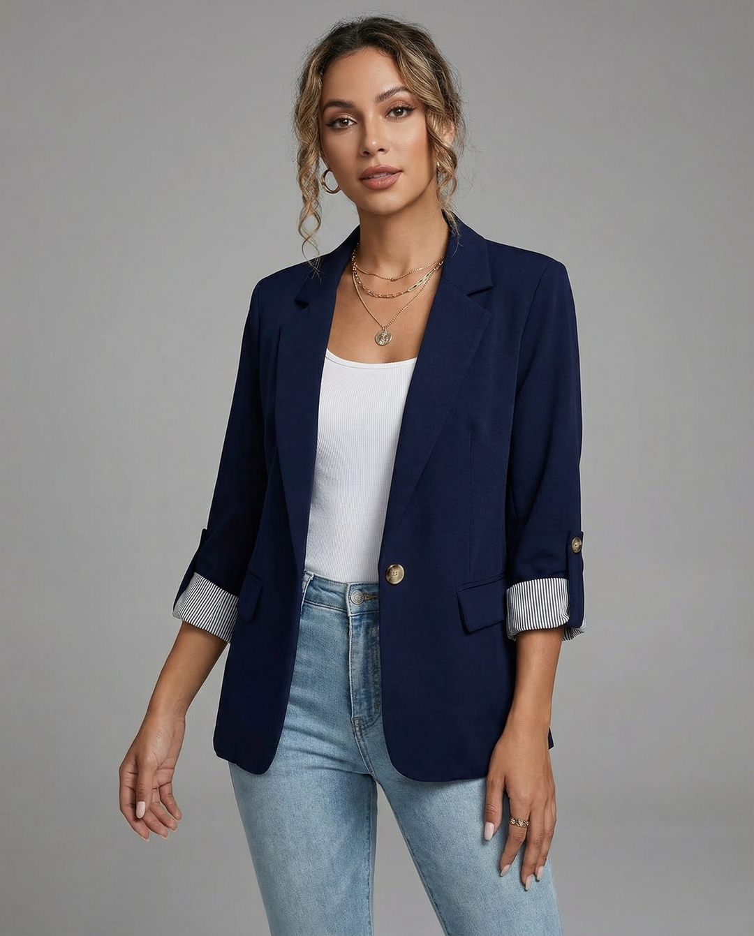 Casual Suit Jacket – Elegant Slim Fit Design for Versatile Day-to-Night Wear