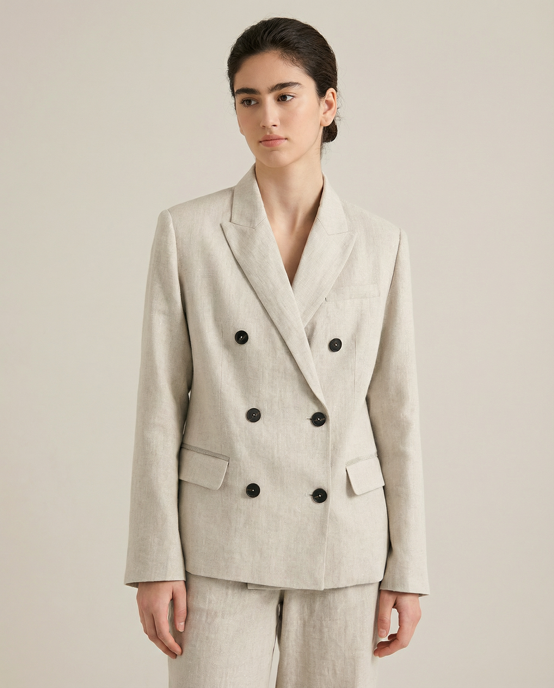 Linen Blazer Jacket – Chic Breathable Summer Outerwear