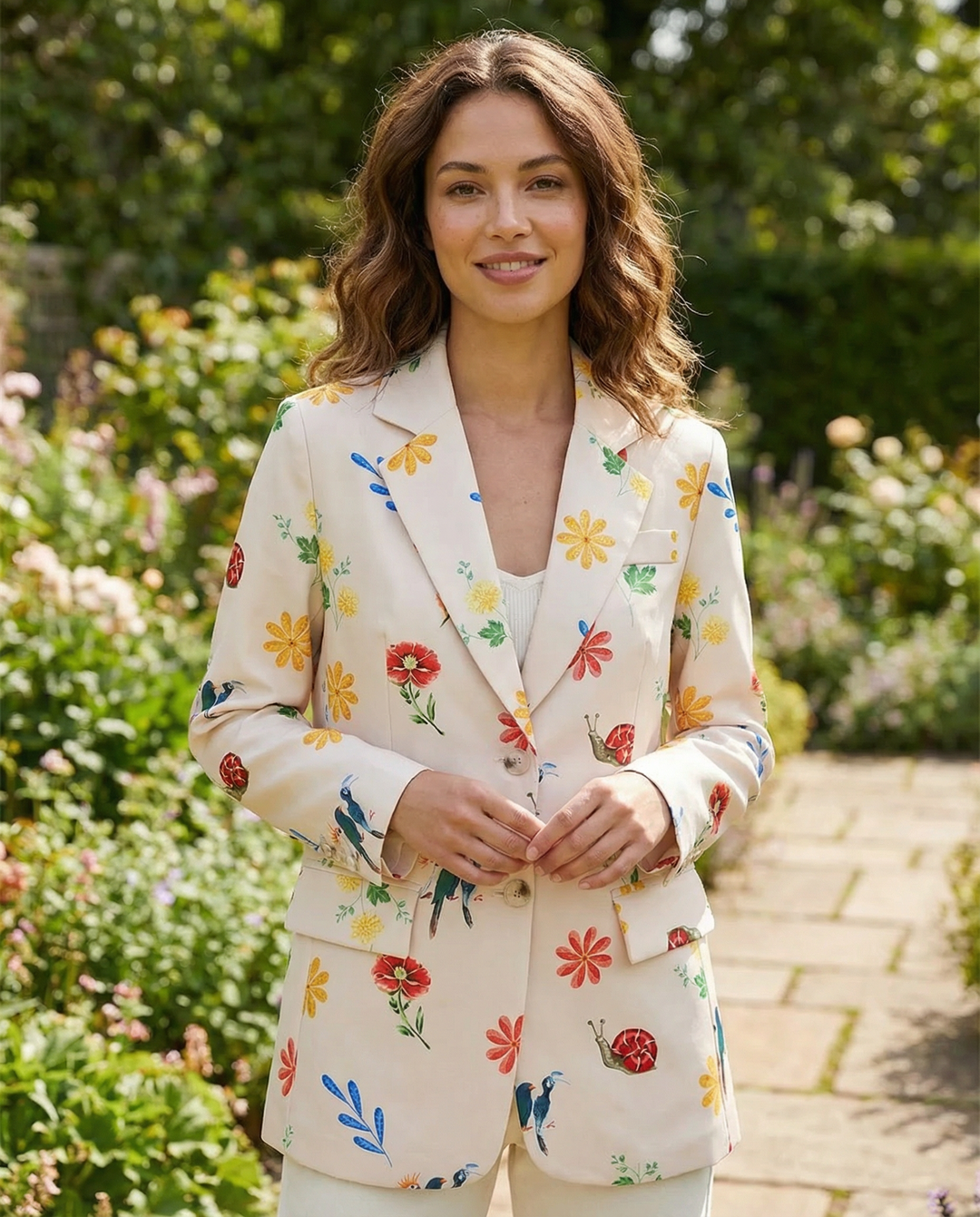 Floral Blazer – Chic Casual Layer for Spring and Autumn