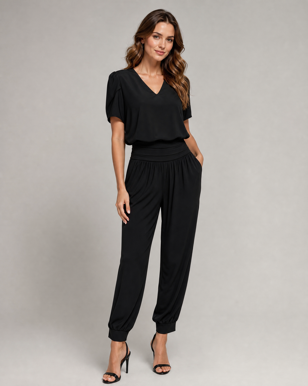 Women's Trendy Two-Piece Top and Trouser Coordinated Set
