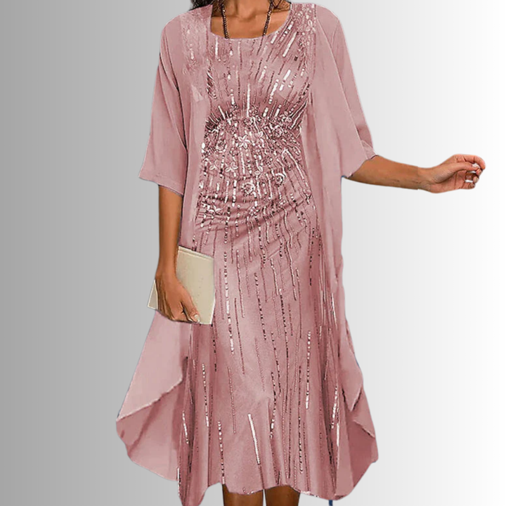 Women's Floral Print Two-Piece Top and Skirt Set