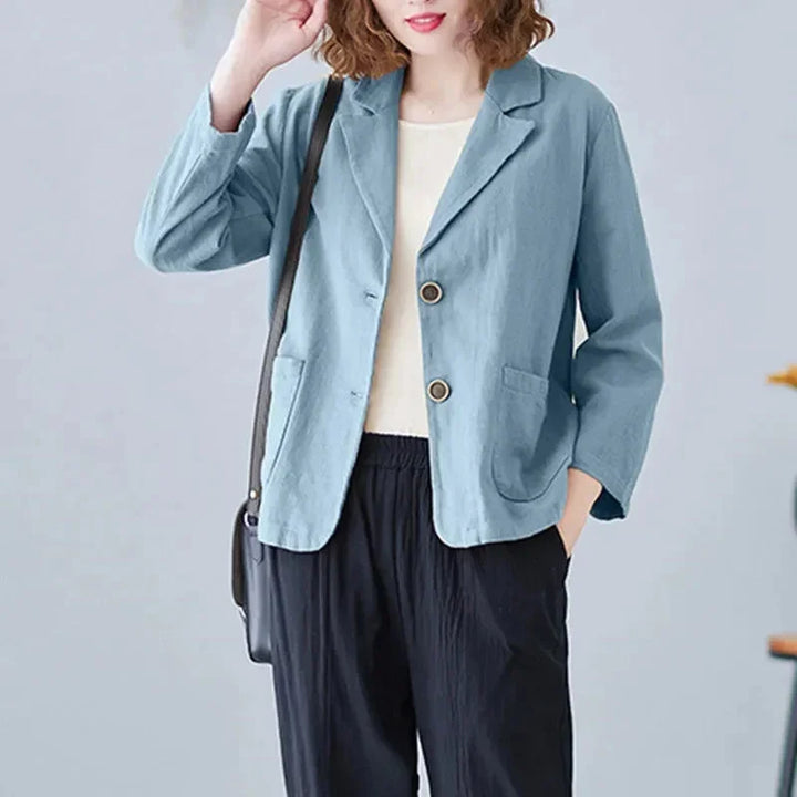 Korean Style Blazer Jacket – Lightweight Loose Fit for Spring & Autumn
