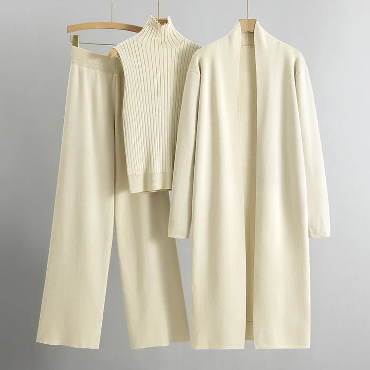 Women's Elegant Three-Piece Coordinated Set in Versatile Colours