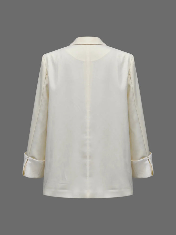 Casual Suit Jacket – Stylish Color-Blocked Design for Effortless Commuting