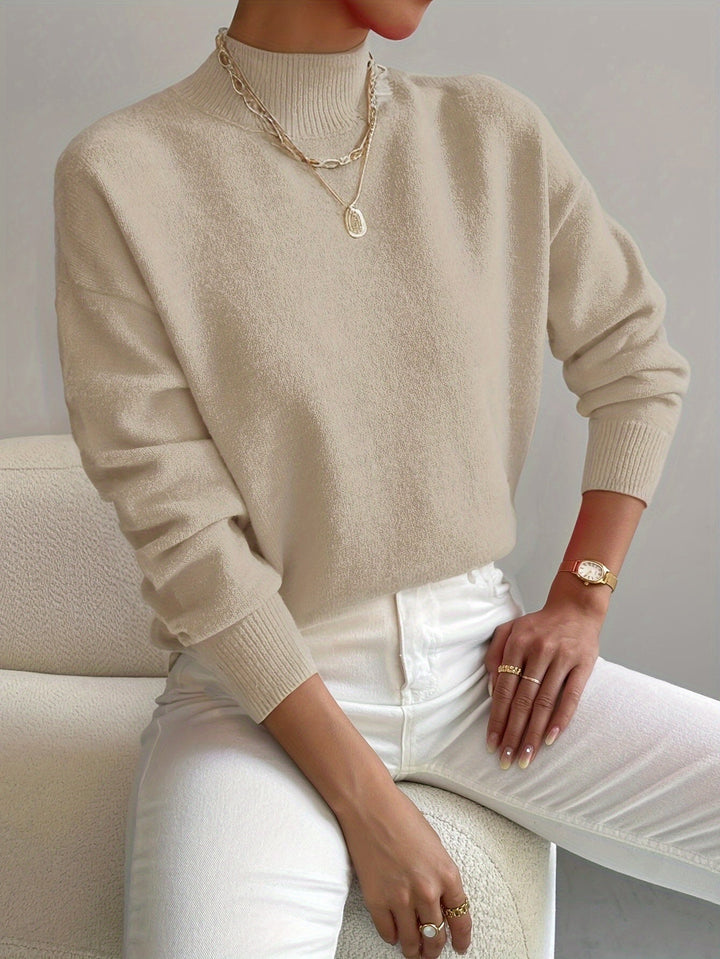Elegant Cosy Turtleneck Knit Sweater Ladies
