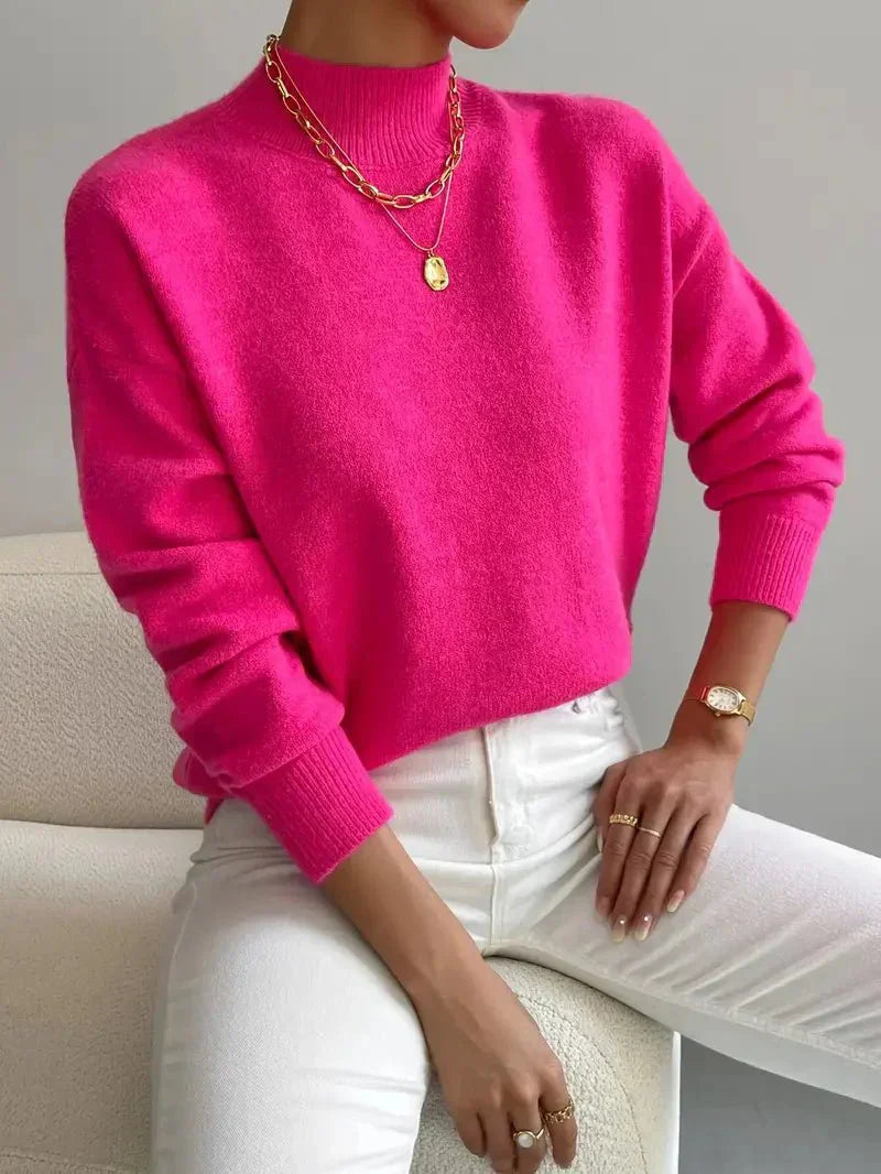 Elegant Cosy Turtleneck Knit Sweater Ladies