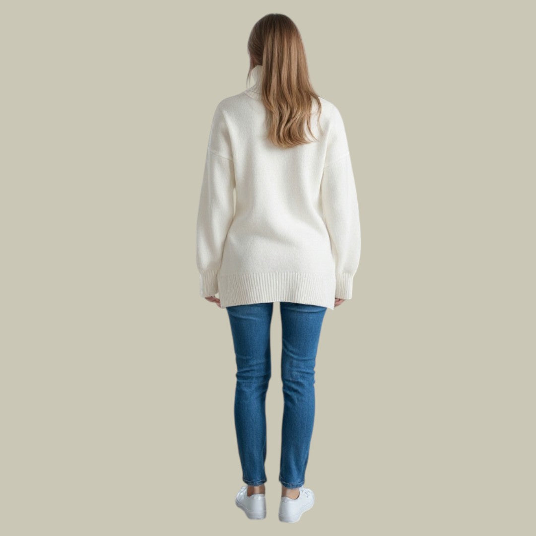 Modern Relaxed Fit Turtleneck Sweater for Women