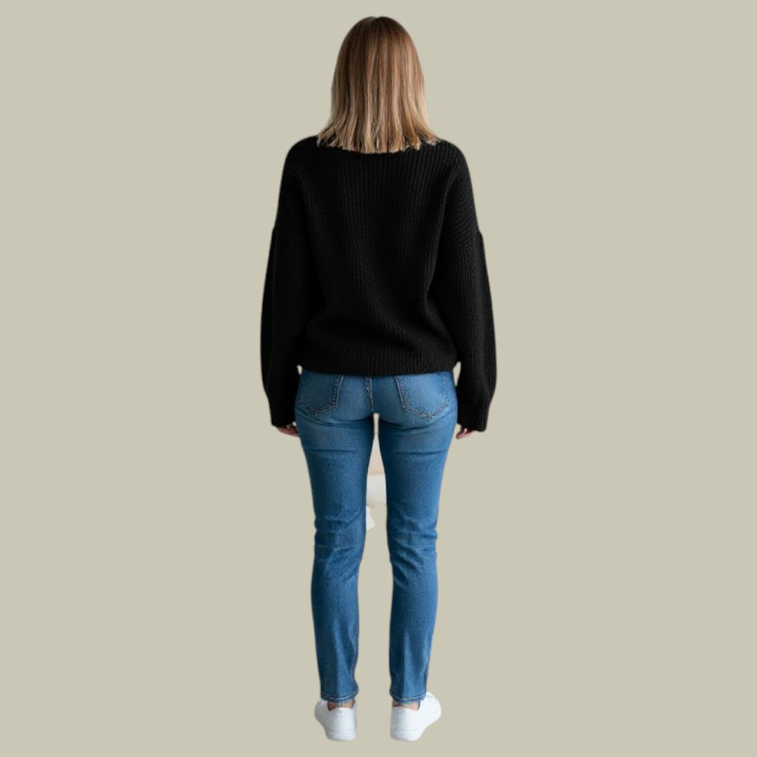 Modern Relaxed Fit Turtleneck Sweater for Women