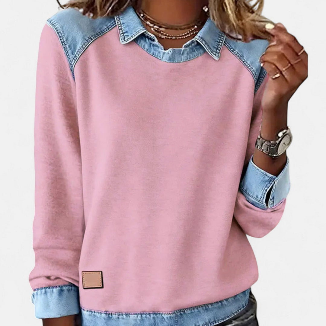 Trendy Long Sleeve Knit Pullover Top for Women