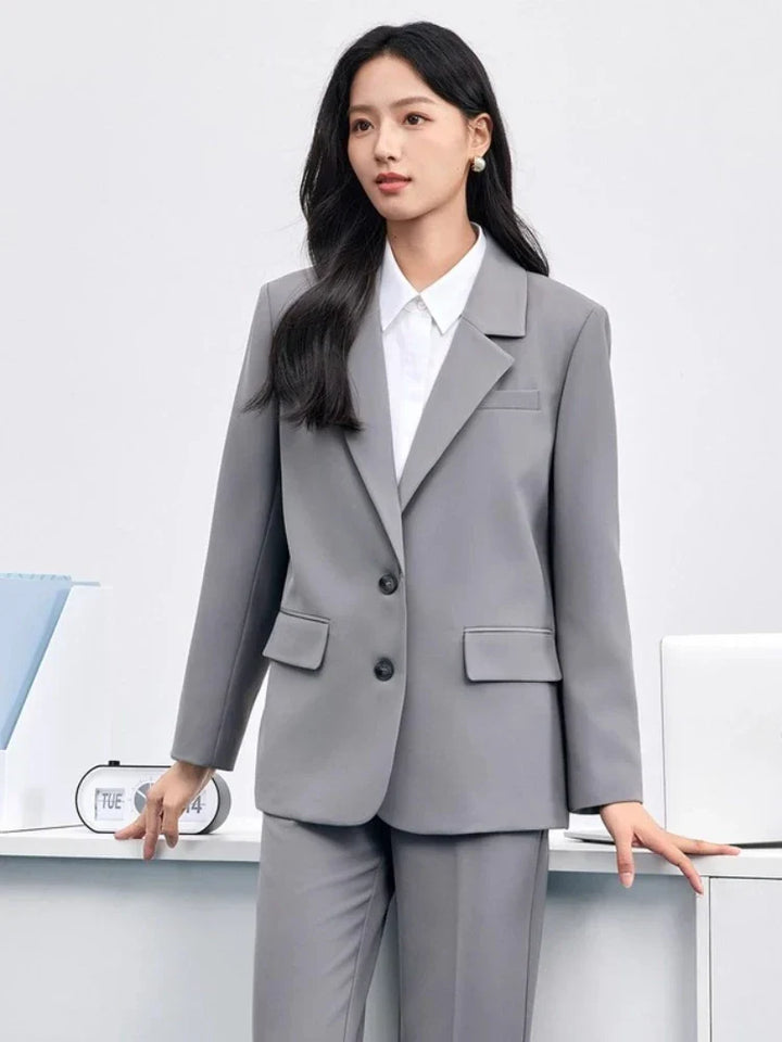 Women's Blazer – Tailored Loose Fit for Effortless Autumn Style