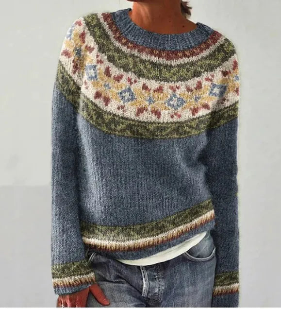 Women's Retro Knitted Sweater