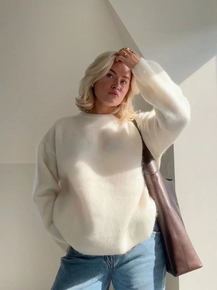 Women's Cozy Elegant Mohair Sweater
