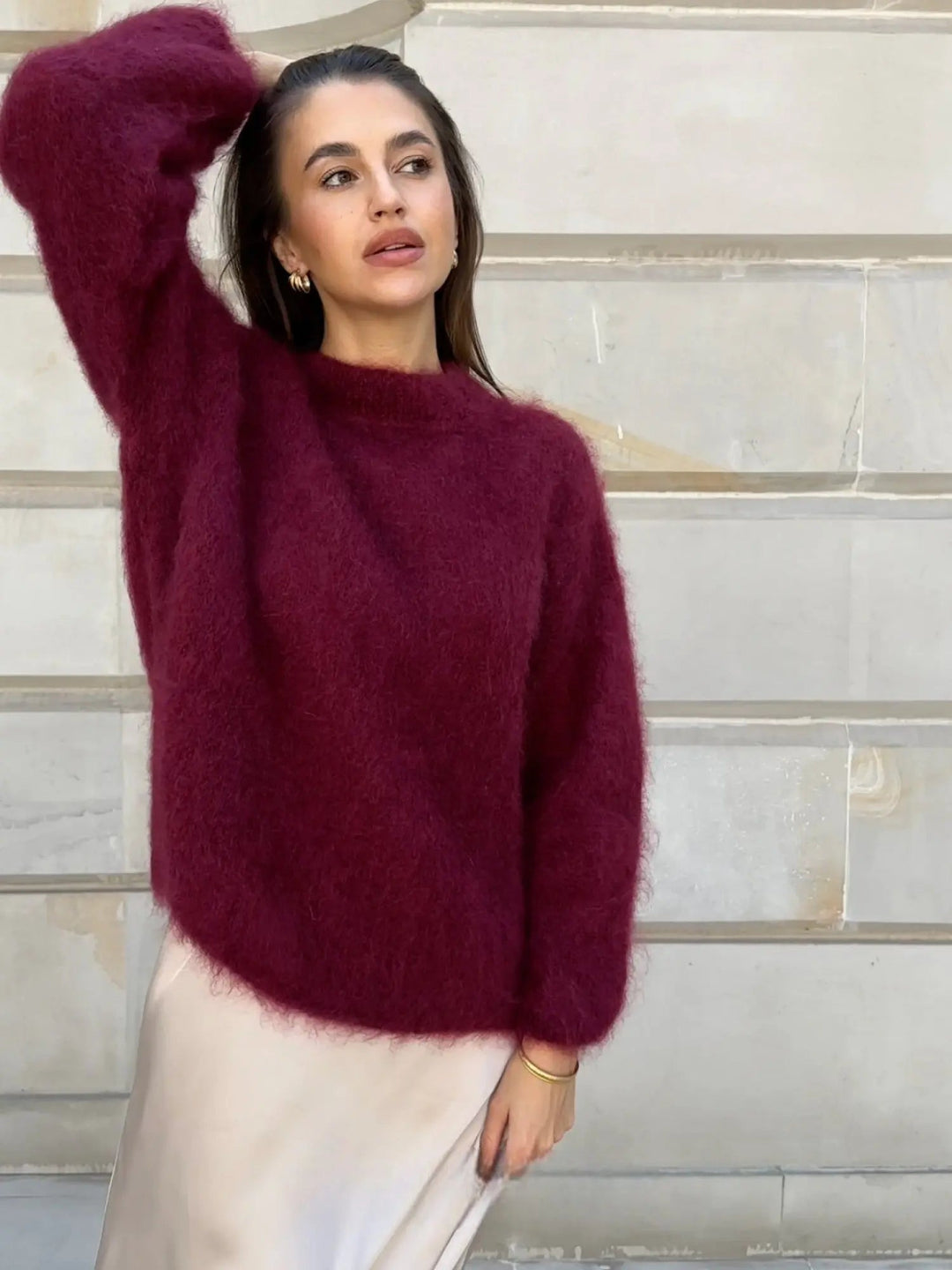 Women's Cozy Elegant Mohair Sweater