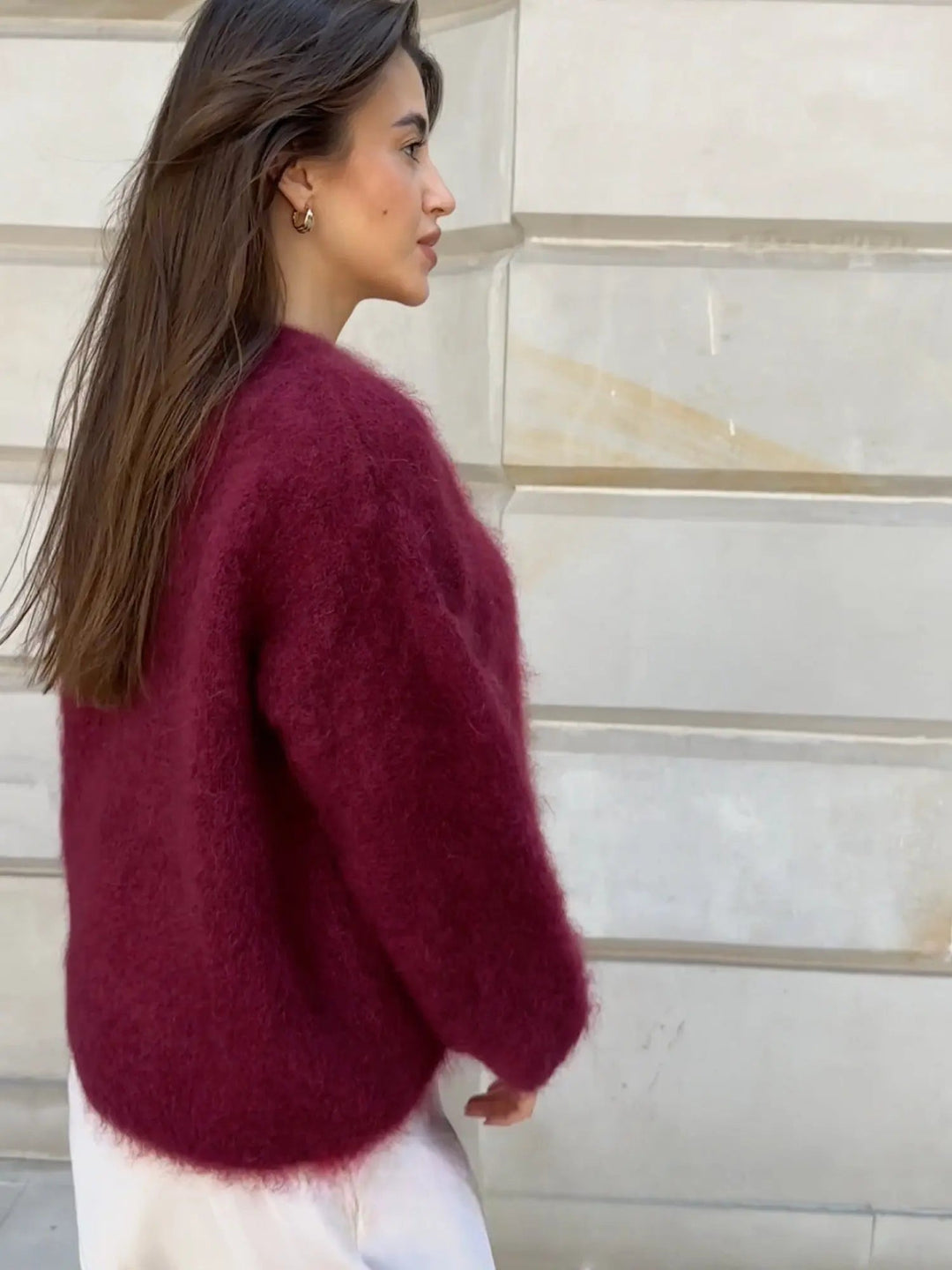 Women's Cozy Elegant Mohair Sweater