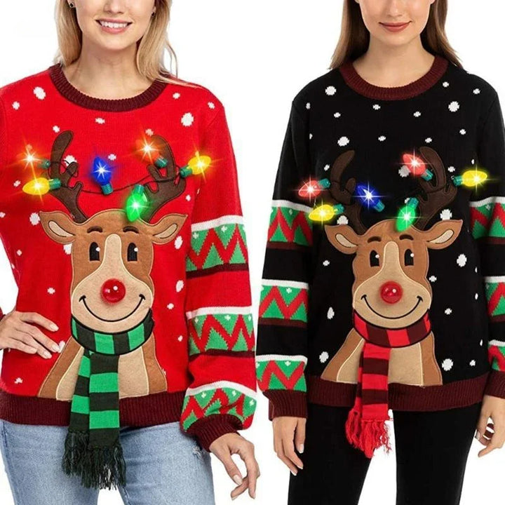 Women's LED Light Up Holiday Sweater Christmas