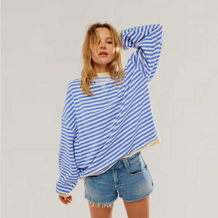 Women's Striped Oversized Sweater