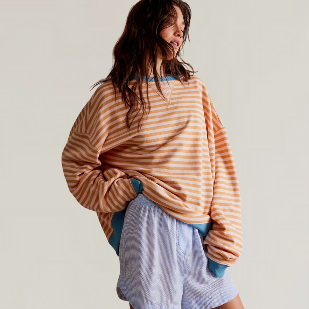 Women's Striped Oversized Sweater