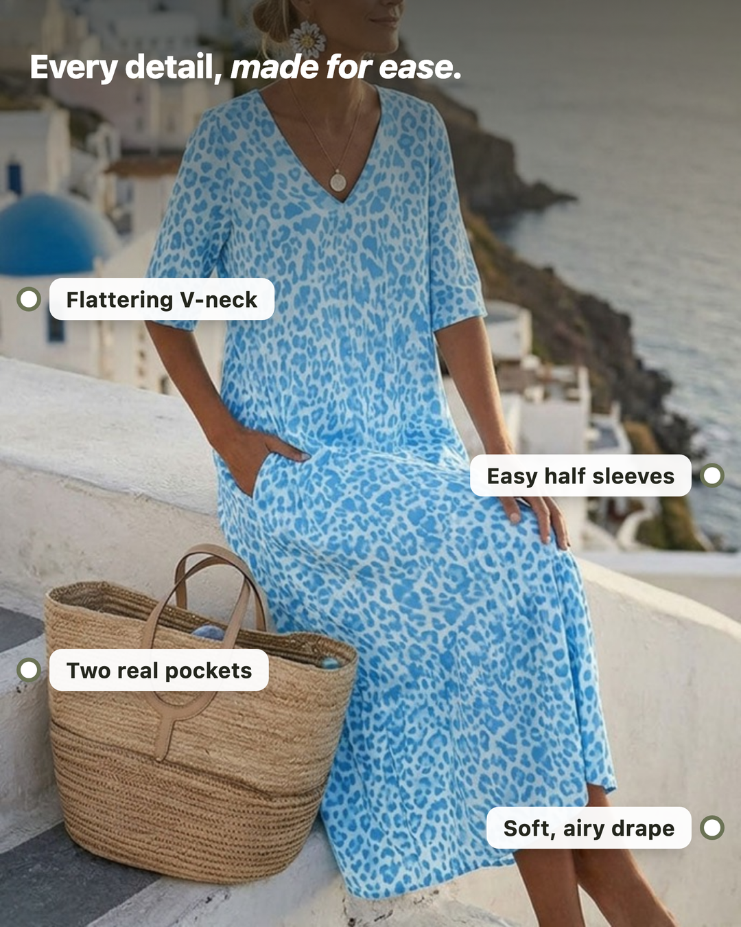 Xanthe | Casual Midi Dress
